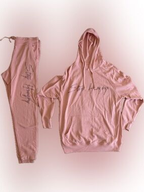 Baller belly’s  Pink Hoodie and Jogger Set